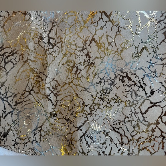 JANE MARIE Metallic Tan Leather Backpack - Picture 2 of 11